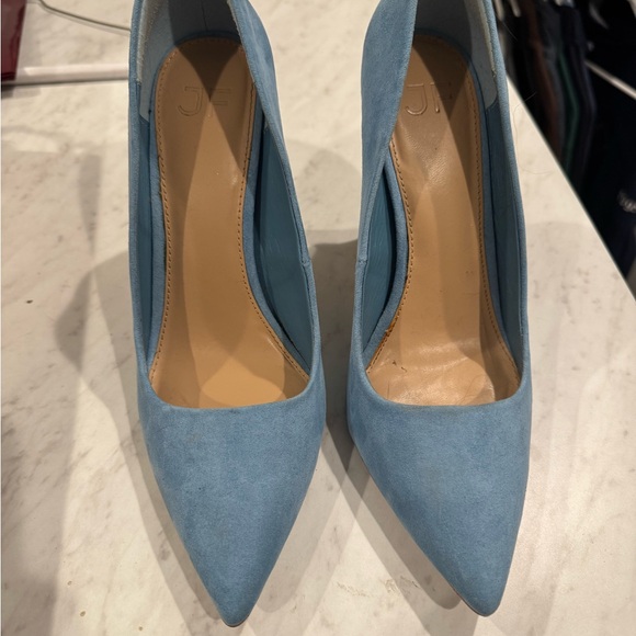 Elegant Blue suede Women's Pumps - Picture 1 of 3